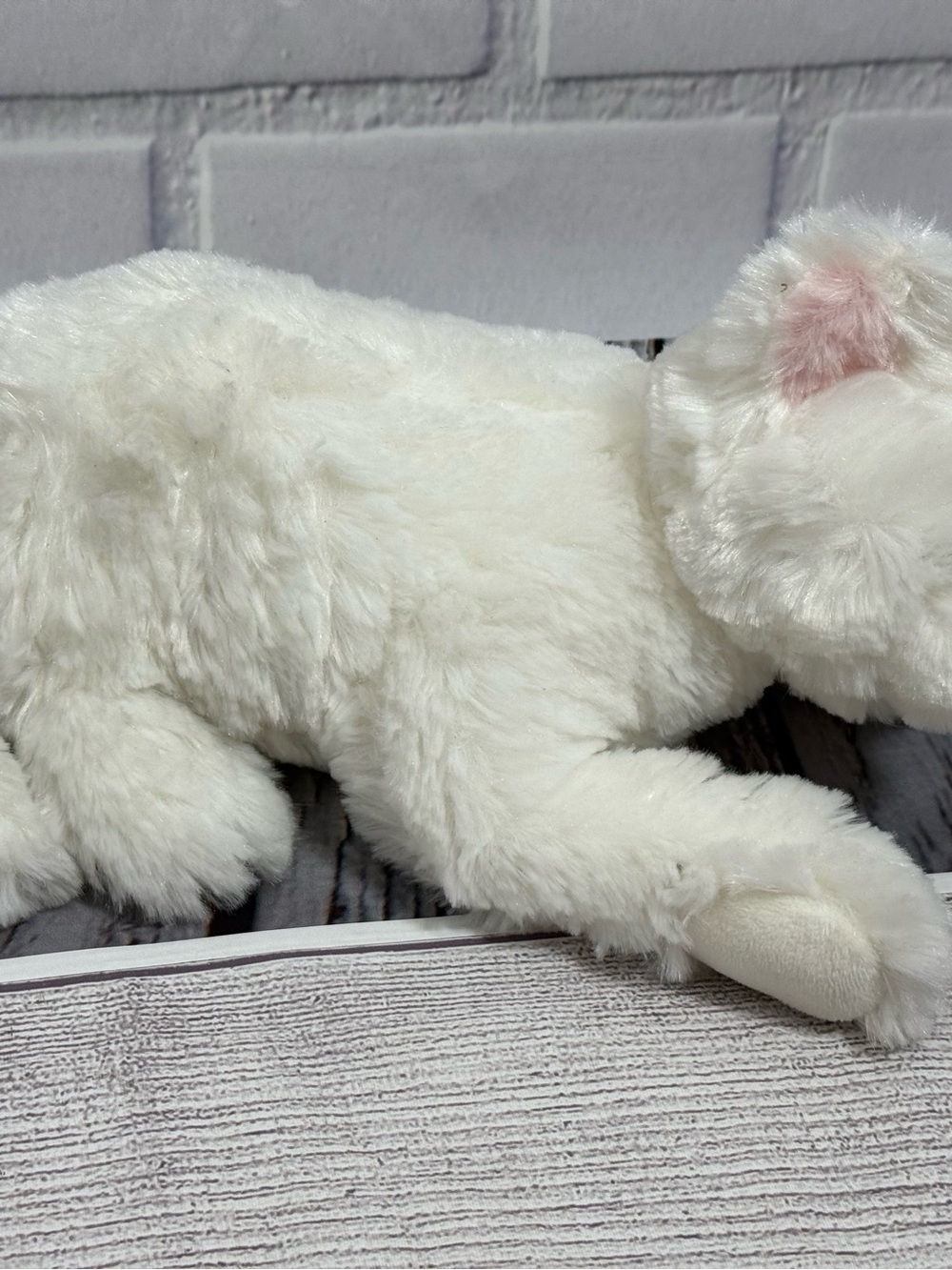 GUND Snowey White Plush Cat Stuffed Animal Soft Kitty Lovey - Picture 5 of 12